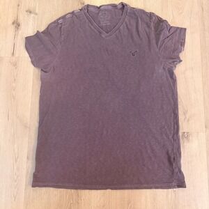(2012) American Eagle Men's XL AE Legend V-Neck T-Shirt Purple
